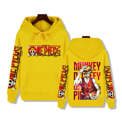 Luffy Red Hoodie – Stylish Design, One Piece Eden of Clothes 