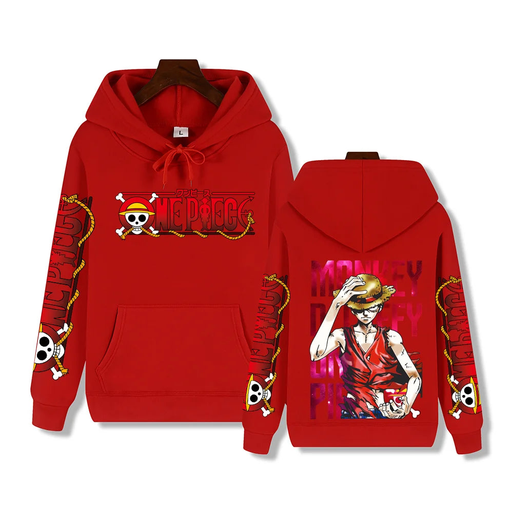 Luffy Red Hoodie – Stylish Design, One Piece Eden of Clothes 
