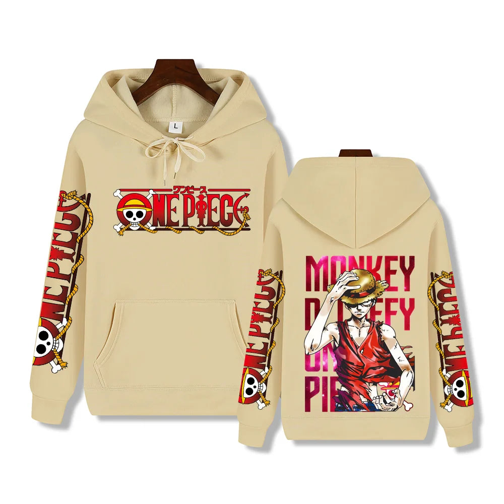 Luffy Red Hoodie – Stylish Design, One Piece Eden of Clothes 