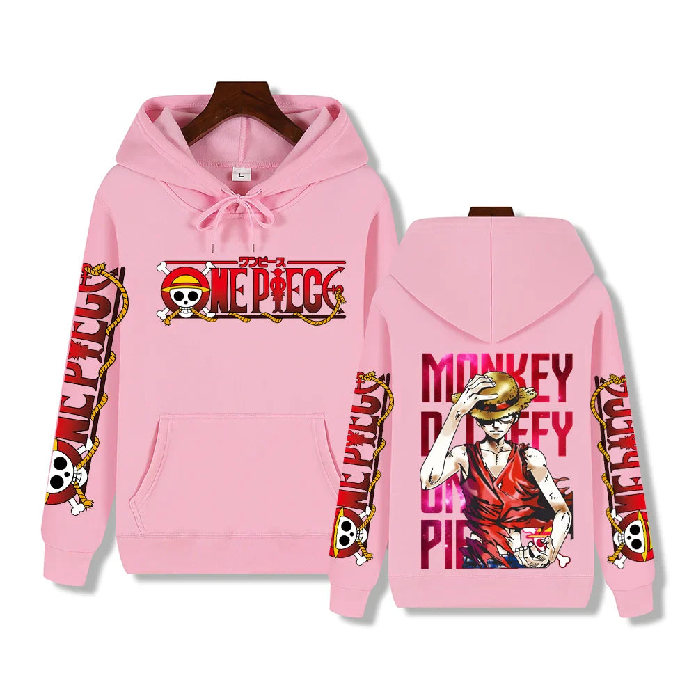 Luffy Red Hoodie – Stylish Design, One Piece Eden of Clothes 
