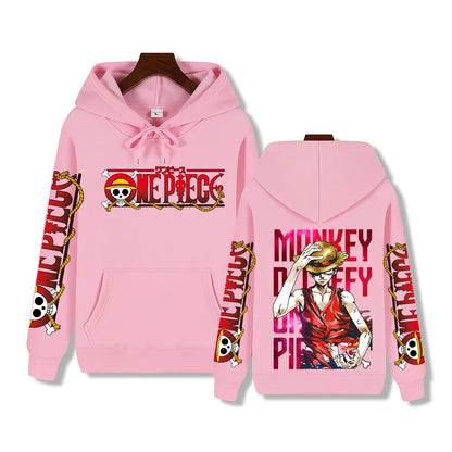 Luffy Red Hoodie – Stylish Design, One Piece Eden of Clothes 