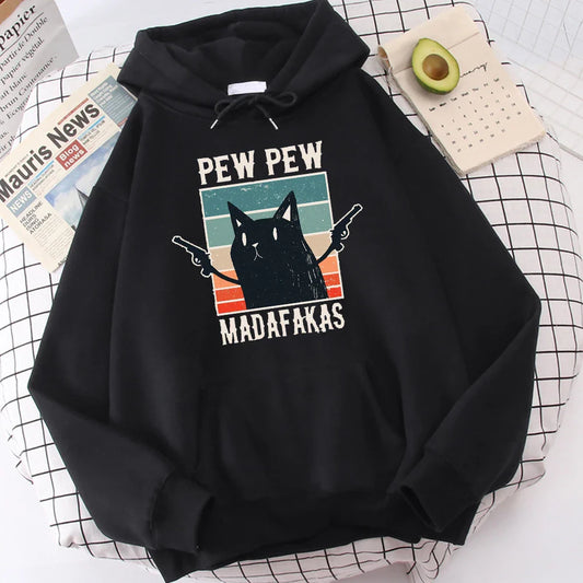 Pew Pew Madafaks Cute Funny Printed Hoodie Eden of Clothes 